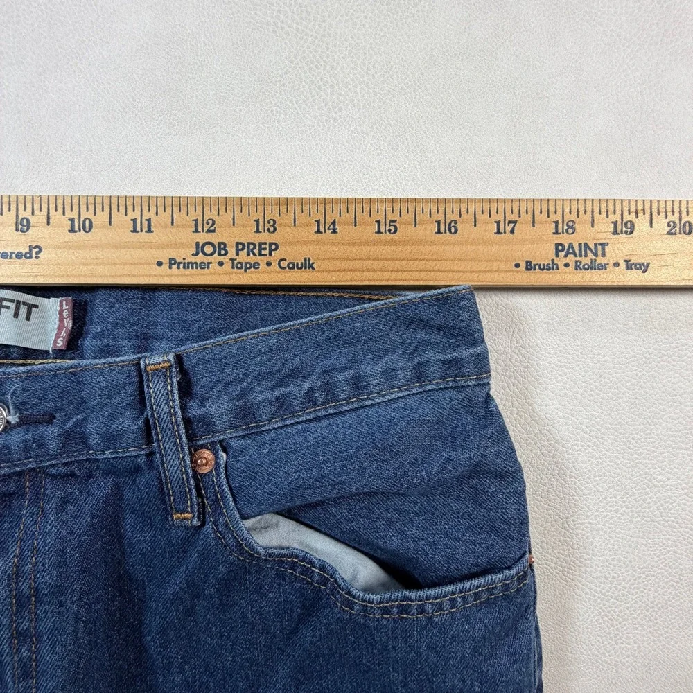 Y2K Levis‎ 505 Straight Fit Mens 32x30 Blue Denim Jeans Medium Wash Zip Fly